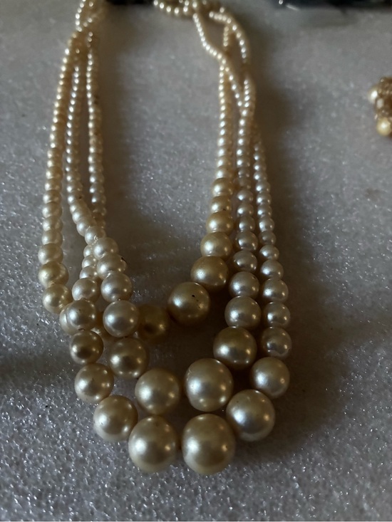 Vintage sarah cov Jewelry - Classic Multi-Strand Ivory Pearl Necklace Sarah cov